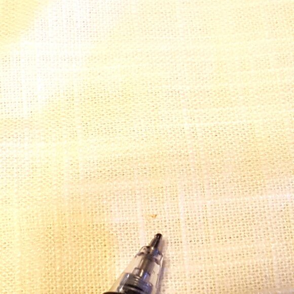 Set of 4 Vintage Lace Trim Linen Cloth Napkins Pale Yellow 16" Square - Picture 9 of 10